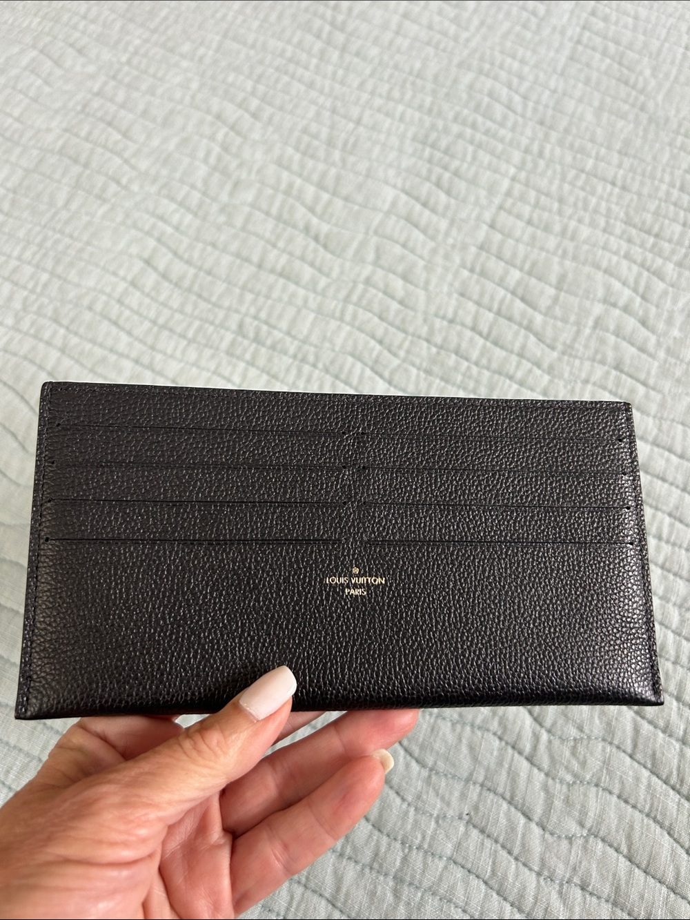 Louis Vuitton Black Leather Card Holder - Picture 7 of 8